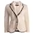 RAG & BONE (for intermix), cream colored blazer with black piping in size M. White Wool  ref.1003814