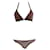Autre Marque OndadeMar, Brown bikini with black stones  ref.1003819