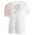 Chloé Chloe, white romantic tunic top in size 40/S. Cotton  ref.1003825