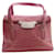Prada, bolsa tiracolo em couro de crocodilo rosa com detalhes prateados.  ref.1003830