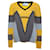 Prada, suéter de caxemira em amarelo e cinza Casimira  ref.1003849