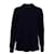 Sacai, Top in lana blu con retro trasparente  ref.1003850