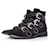 Givenchy, bottes noires à boucles et clous Suede  ref.1003897