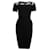 Elisabetta Franchi, Black dress with lace Viscose  ref.1003916