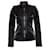 Barbara Bui, Black Shiny military jacket Linen  ref.1003929