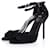 sergio rossi, Sandals with ankle strap. Black Suede  ref.1003972