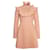 Elisabetta Franchi, dress with beads and pearls. Pink Polyester  ref.1003978