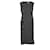 Balenciaga, Maxikleid mit Streifendruck Schwarz Baumwolle  ref.1004006