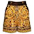 Gianni Versace Couture, pantalones cortos con estampado barroco Castaño Seda Algodón  ref.1004011