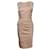 Christian Dior, Wrinkled sleeveless beige dress Brown Cotton  ref.1004013