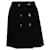 Gianni Versace Couture, jupe doublée en laine boutonnée Noir  ref.1004020