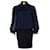 Christian Lacroix, Cocktail dress Black Blue Silk  ref.1004023