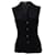 Gianni Versace Couture, Sleeveless blouse top Black Silk  ref.1004024