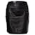 Gianni Versace, falda de cuero con alfileres de medusa Negro  ref.1004028