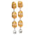 Other jewelry Gianni Versace, Theatre drop clip earrings Golden  ref.1004038