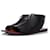 Céline Celine, Black leather zip up sandals  ref.1004051