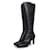 sergio rossi, Black leather stretch boots  ref.1004053