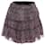 THEORY, purple pleated skirt with striped print in size P/XS (stretch).  ref.1004087