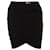 Helmut Lang, falda drapeada negra en talla P/S. Negro Poliéster  ref.1004090