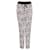 a.l.C., Casual trousers with black dots White Silk  ref.1004096