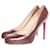 CHRISTIAN LOUBOUTIN, brown/antrecite colored pumps in patent leather in size 40.5. Grey  ref.1004100