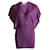 ETRO, vestido morado con mangas acampanadas en talla 46 ESO/METRO. Púrpura  ref.1004145