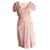 Prada, robe froissée rose. Soie  ref.1004152