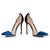 Gianvito Rossi, Décolleté in plexi blu metallizzato Nero - vista 5