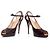 Giuseppe Zanotti, sandali spuntati in vernice Marrone - vista 5