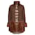 Chanel, manteau et robe en tweed avec imitation fourrure Laine Marron  ref.1004172