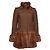 Chanel, Tweedmantel und Kleid mit Fellimitat Braun - Ansicht 4