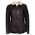 Autre Marque perle, Cappotto in lana marrone con shearling Pelle  ref.1004183