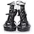 YVES SAINT LAURENT, Sandales à brides en cuir noir  - vue 5