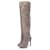 Autre Marque ELIE TAHARI, wrinkled overknee boots Grey Suede  ref.1004226