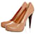 Fendi, sapatos de couro marrom com plataforma oculta em tamanho 37.  ref.1004243