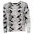 Maje, black and white sweater in size 1/S. Cotton  ref.1004247