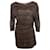 Joie, brown dress with stripes in size XS.  ref.1004255