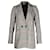 Anine Bing Madeleine Plaid Blazer In Grey Polyseter Polyester  ref.1004450