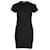 Mini-robe en maille côtelée Anine Bing Skylar en viscose noire Fibre de cellulose  ref.1004452