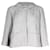 Veste métallisée Chanel en laine argentée  ref.1004454