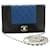 Portafoglio Chanel su catena Blu Pelle  ref.1005162