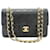 Classique Chanel Double Flap Cuir Noir  ref.1005176