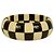 ETRO Bracciale bangle largo da donna con strass Paisley neri