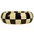 ETRO Bracciale bangle largo da donna con strass Paisley neri - vista 2