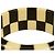 ETRO Bracciale bangle largo da donna con strass Paisley neri - vista 5