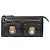 Marc Jacobs Reißverschluss-Clutch-Geldbörse aus schwarzem Leder