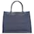 Christian Dior Womens Leather Book Tote Navy Medium Navy blue  ref.1006214