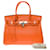 Hermès Bolsa HERMES BIRKIN 30 em couro laranja - 101246  ref.1006628