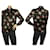 Camisola camisola sin mangas de seda con encaje floral negro Dondup sz 42  ref.1007262