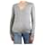 Gabriela Hearst Grey V-neckline cashmere-silk blend sweater - size M  ref.1007308